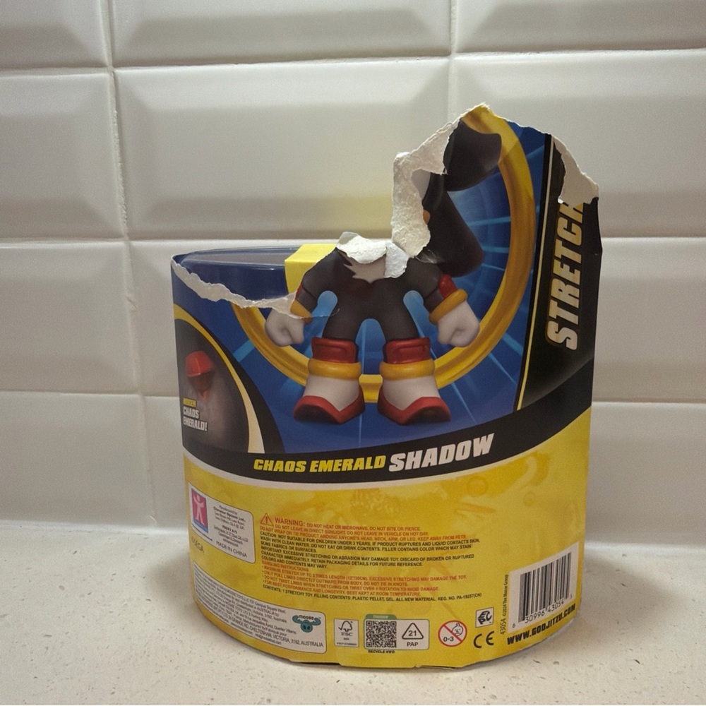Goo Jit Zu Sonic the Hedgehog Stretchy Heroes - Chaos Emerald Shadow NEW - Picture 4 of 5